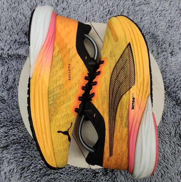 Puma Deviate Nitro 2 'Sunset Glow Sun Stream Black Men's Size 8 - Picture 6 of 9